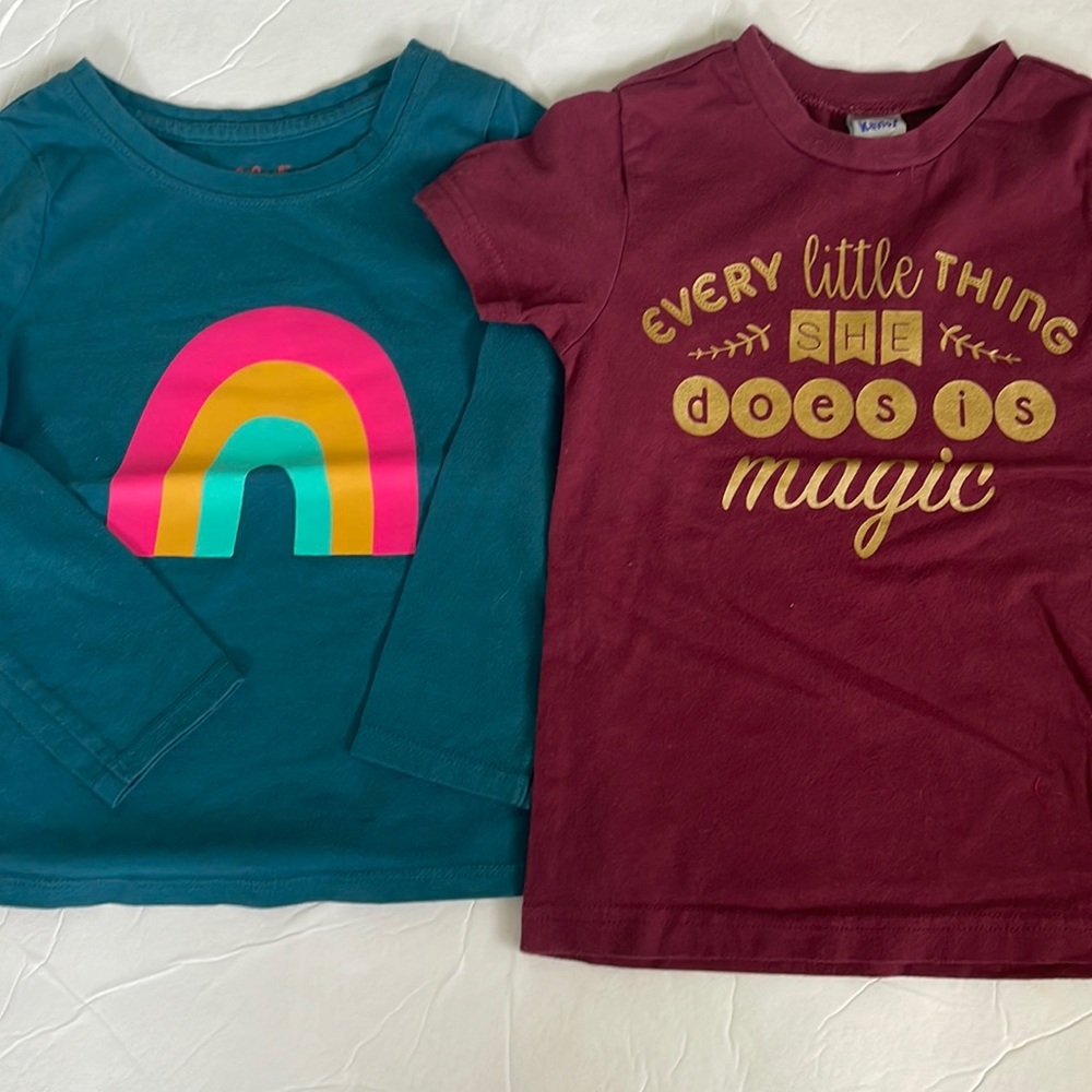 Bundle of little girls shirts, size 3T